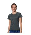 Stedman Womens Active Raglan T-Shirt (Granite Gray)