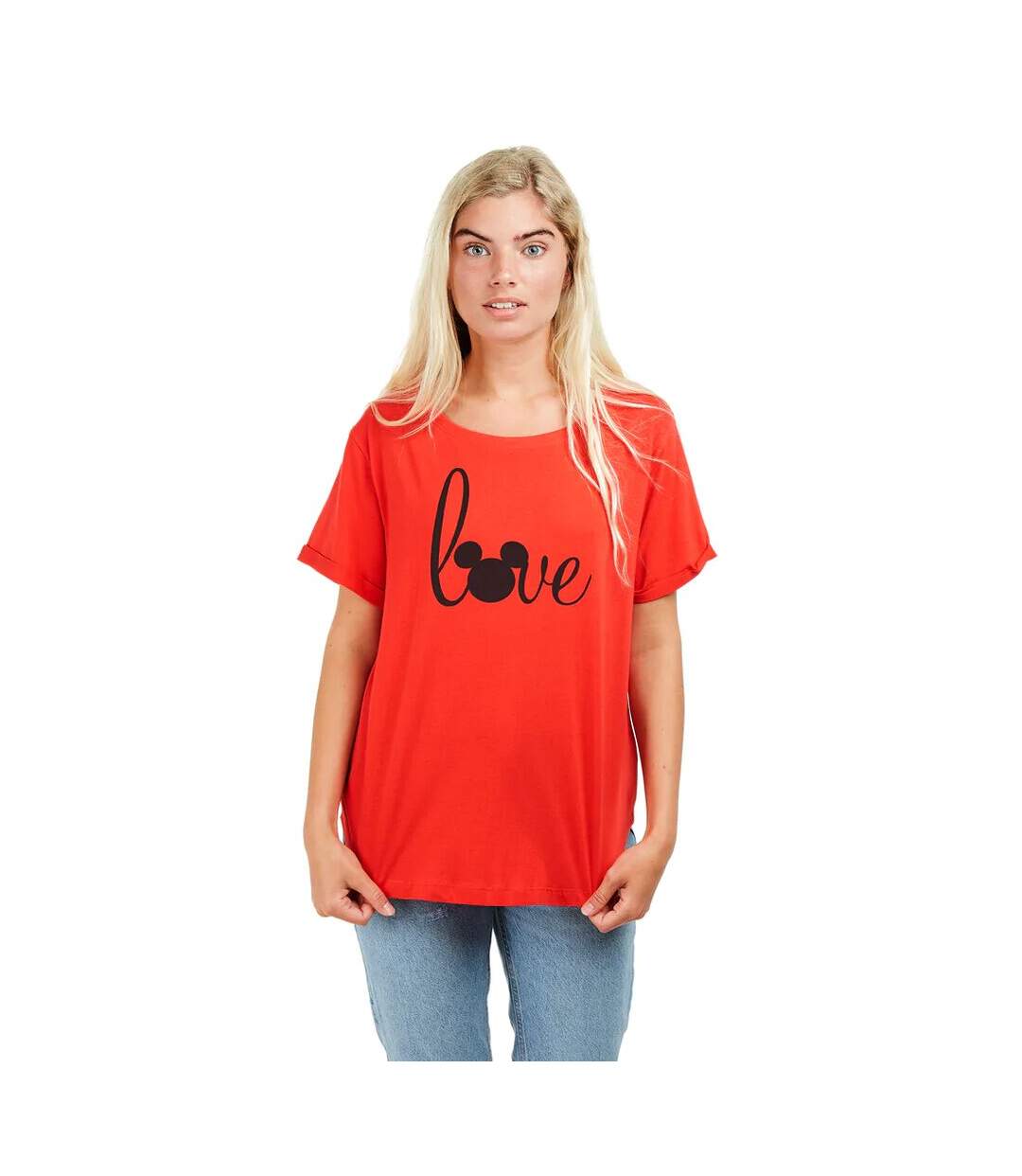 Disney - T-shirt - Femme (Rouge) - UTTV594-3