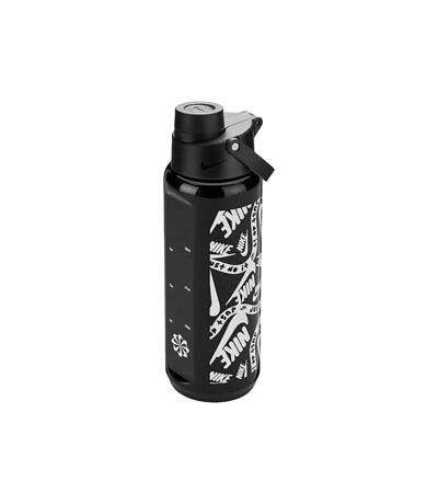 Nike TR Renew Recharge Graphic Print 24floz Water Bottle (Black/White) (One Size) - UTBS3794