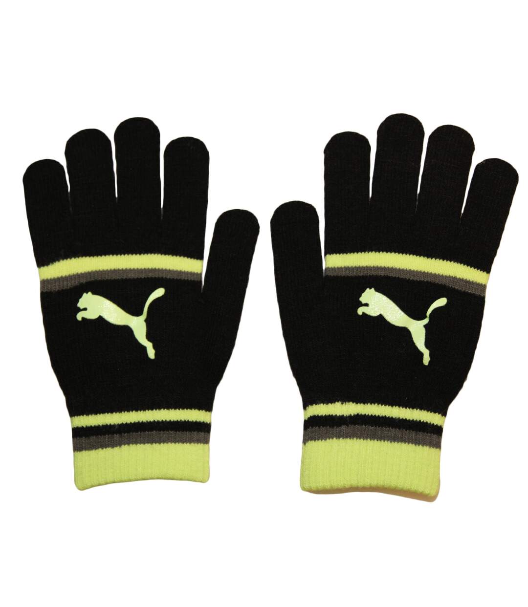 Gants femme noir / jaune fluo Puma-1