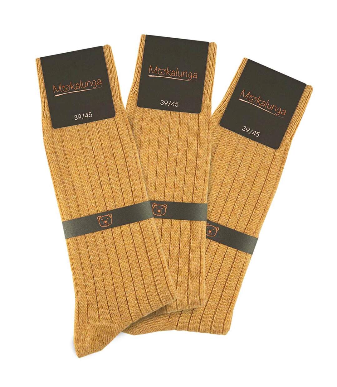 Chaussettes homme Mokalunga  (Lot de 3 paires) - Fabriqué en UE