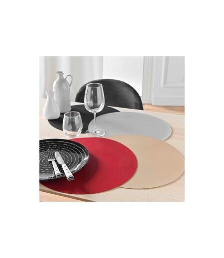 Set de Table Rond Granis 38cm Rouge