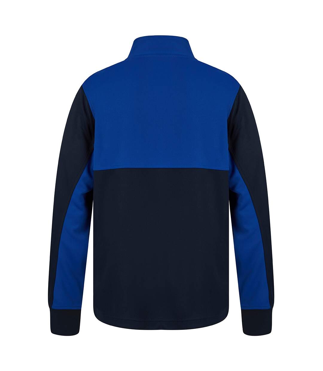 Mens Quarter Zip Track Top Navy Royal Blue Finden & Hales-2