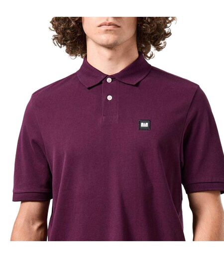 Polo Style Badge Caneiros Homme Rose Baie Weekend Offender