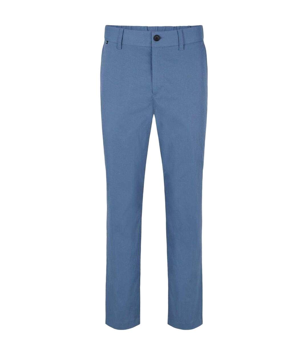 Mens Perin Plain Trousers Bright Blue Boss-1