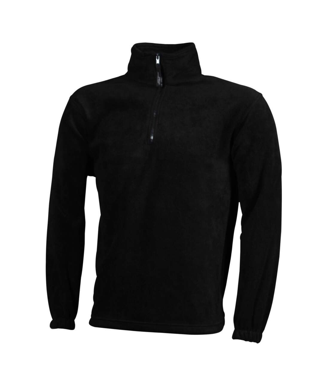 Sweat polaire col zippé homme - JN043 - noir-2