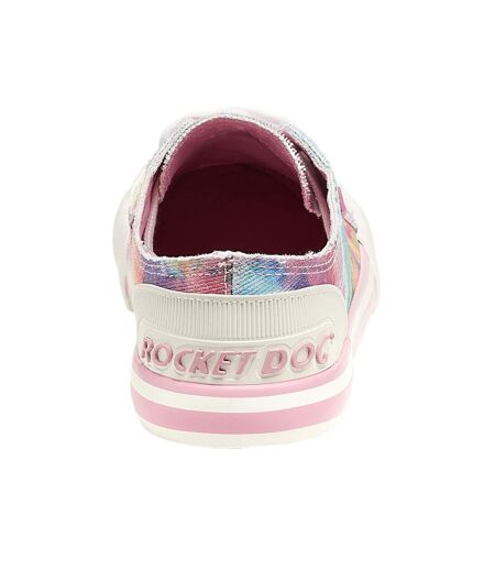 Womens/ladies jazzin candy tie dye casual shoes pink/multicoloured Rocket Dog