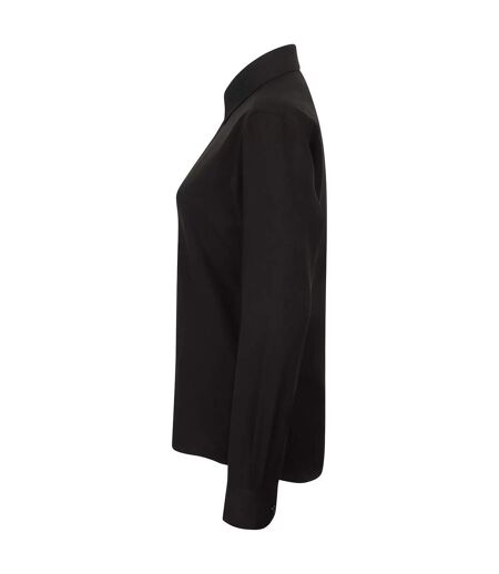 Chemisier Manches Longues Femme Noir Henbury