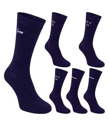 Sock Snob - Lot De 6 Paires De Chaussettes De Mariage Pour Hommes