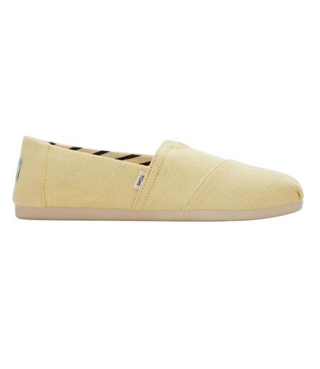 Womens/ladies Alpargata Classic Espadrilles Yellow Toms
