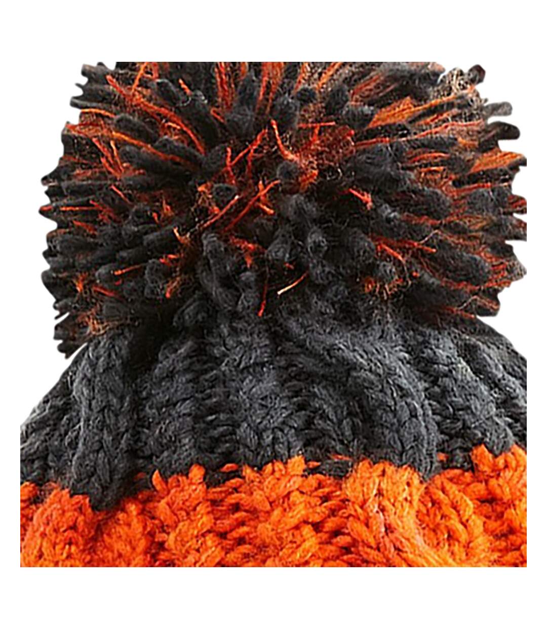 Bonnet apres adulte orange / gris foncé Beechfield