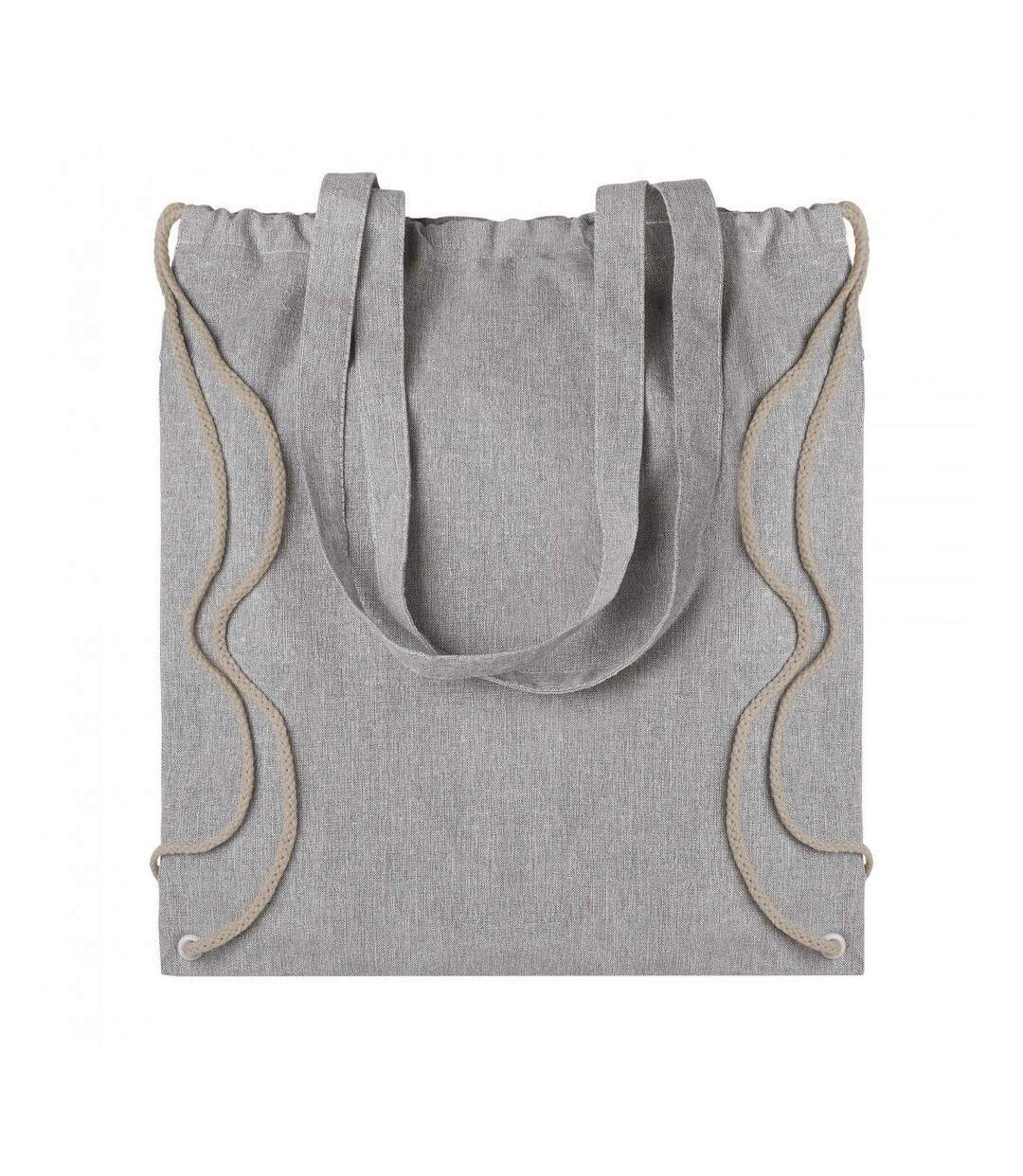 Atlanta Twin Handle Drawstring Bag One Size Grey Melange SOLS-1
