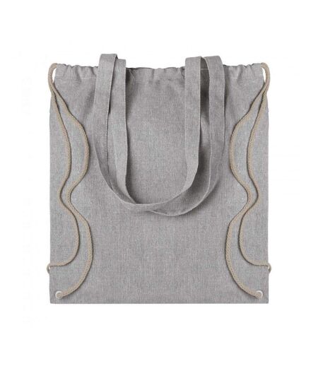 Atlanta Twin Handle Drawstring Bag One Size Grey Melange SOLS