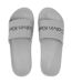 Mens Flat Sliders Grey Black Calvin Klein-3