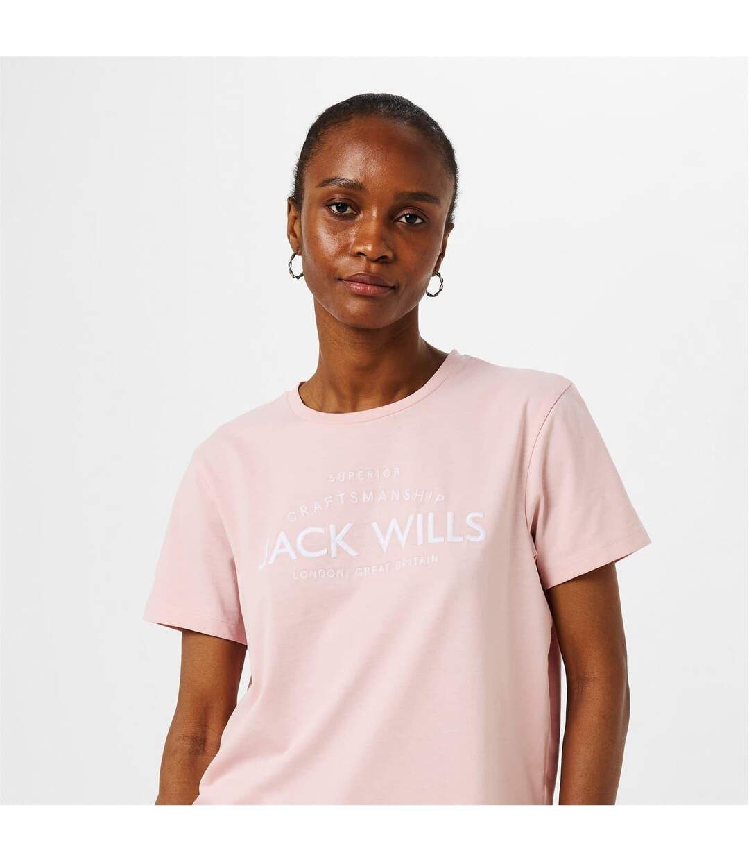 T-shirt Forstal Femme Rose Jack Wills-3