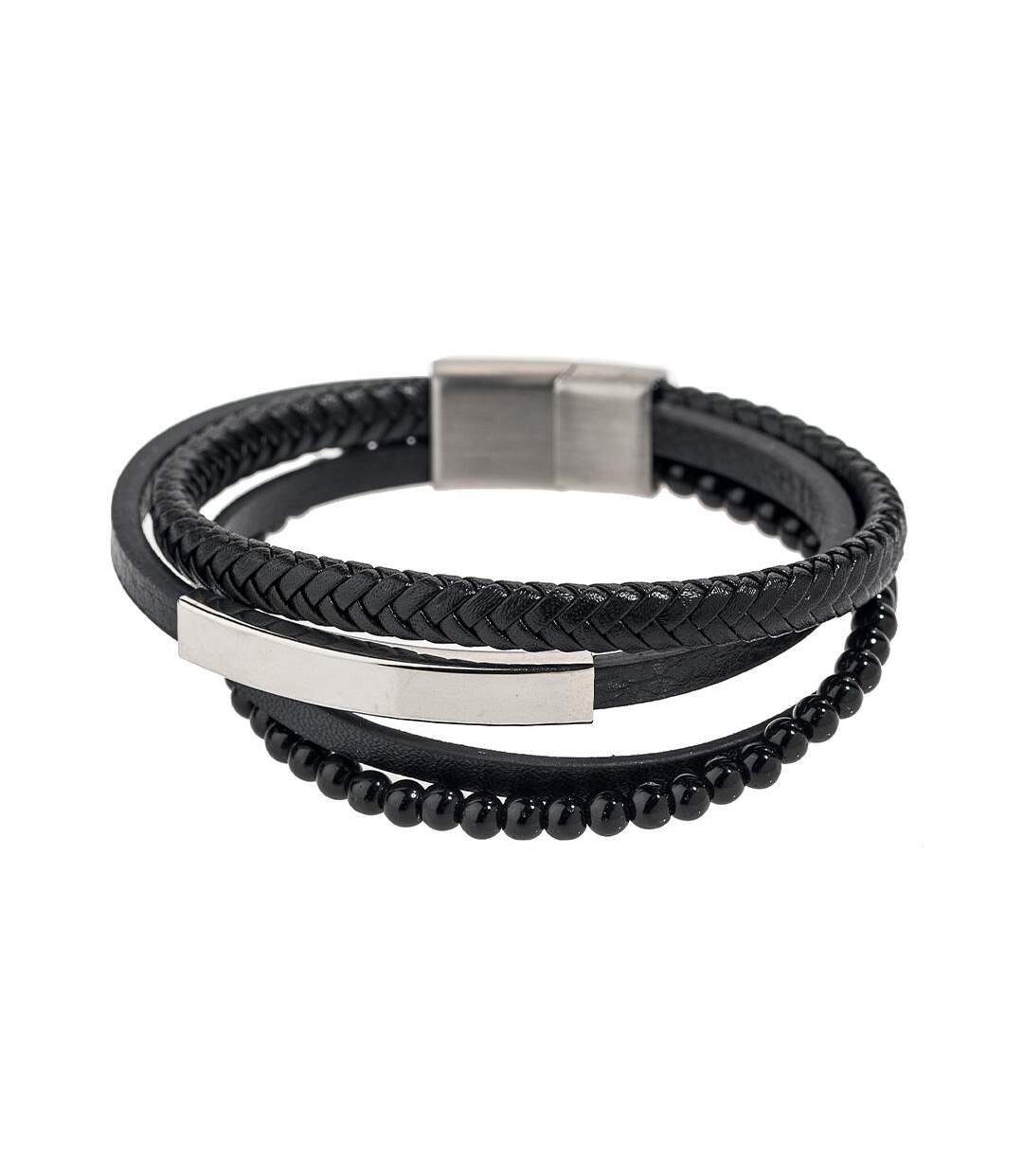 Bracelet noir homme geographical norway 315110 - taille unique-1