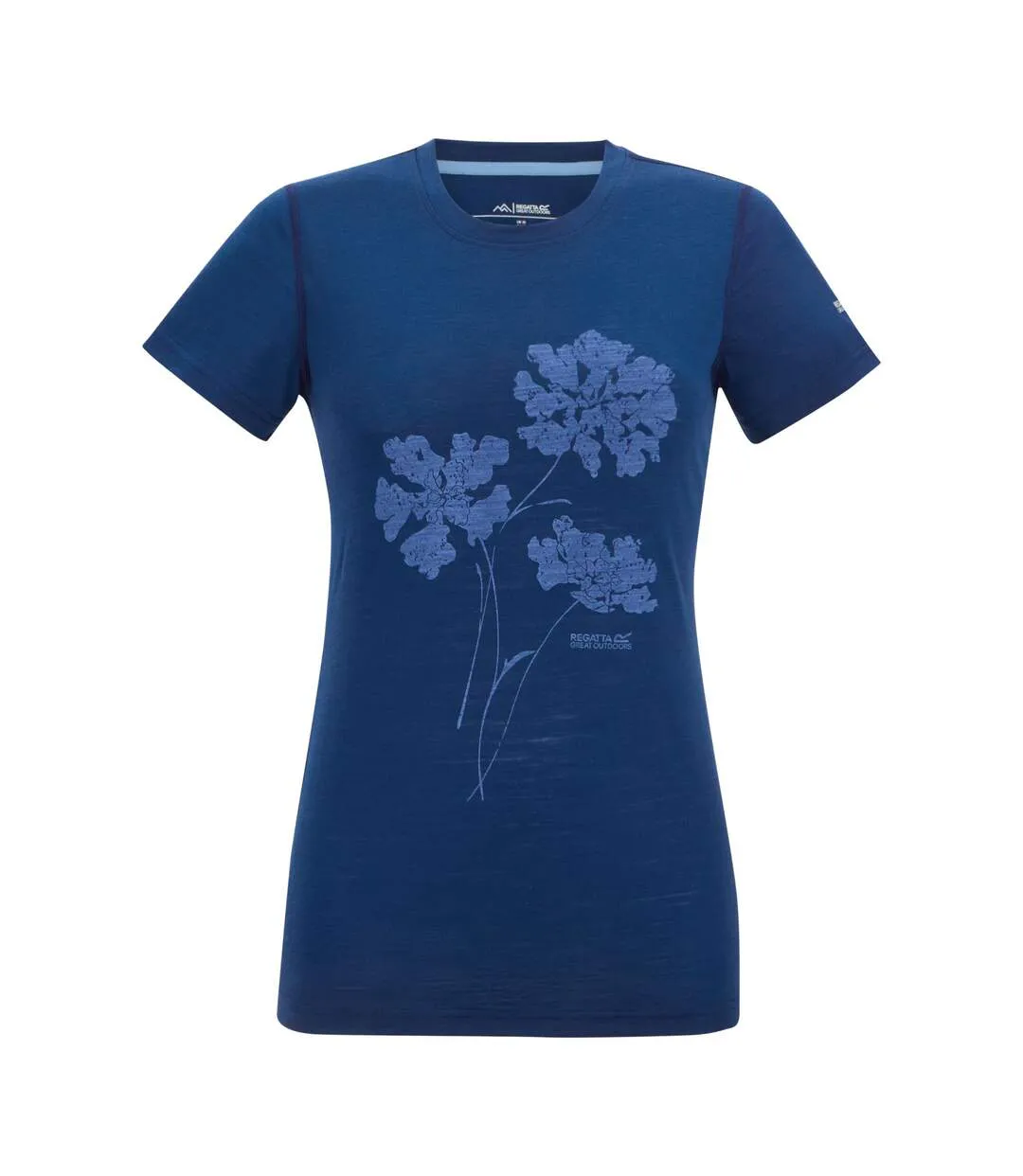 T-shirt Motif/style Floral Escade Femme Bleu Regatta-2