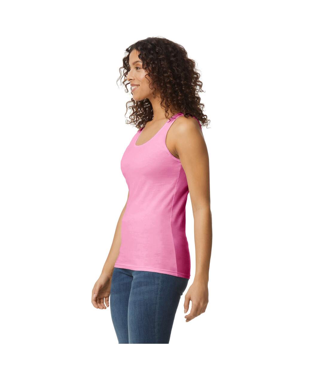 Débardeur softstyle femme violet fuchsia Gildan