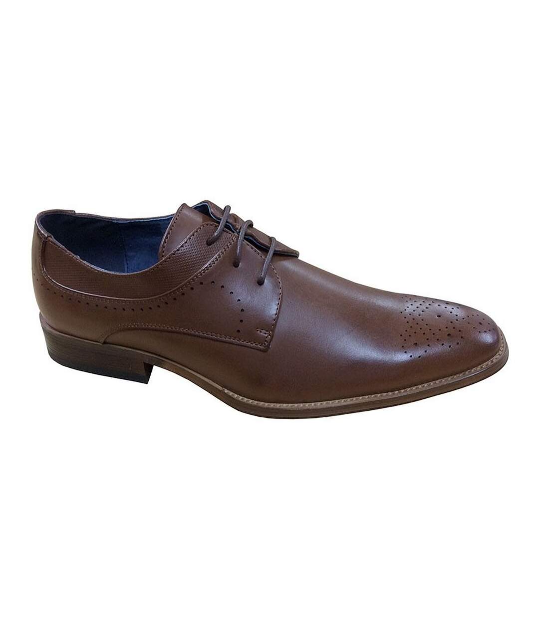 Chaussures en cuir gibson homme marron foncé Goor