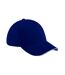 Beechfield Adults Unisex Athleisure Cotton Baseball Cap (Pack of 2) (French Navy/White) - UTBC4243