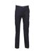 Womens/ladies 65/35 Flat Fronted Slim Fit Chino Work Trousers Navy Henbury-1