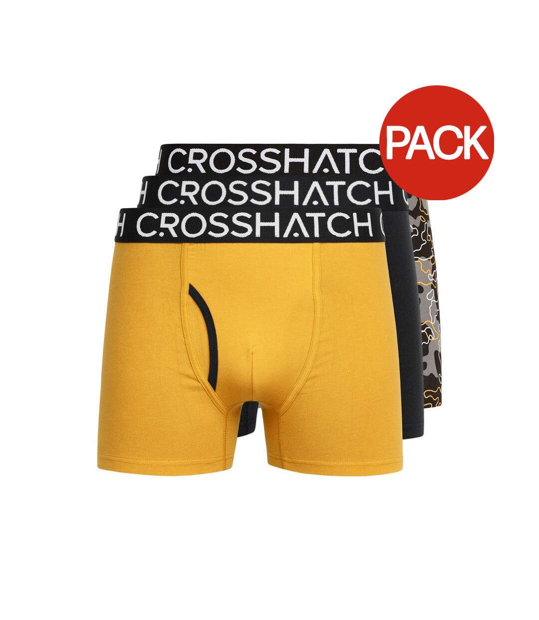 Boxers lynol homme jaune Crosshatch-1