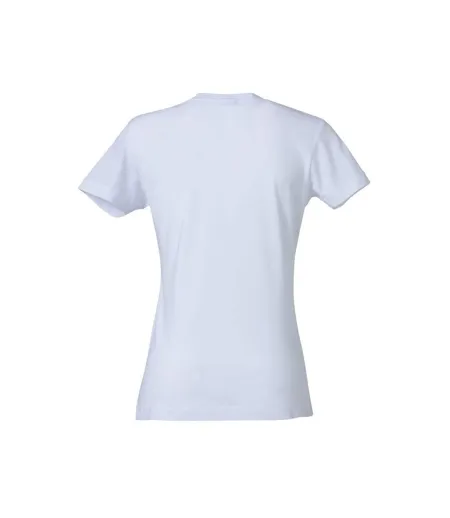 Womens/ladies Plain T-shirt White Clique
