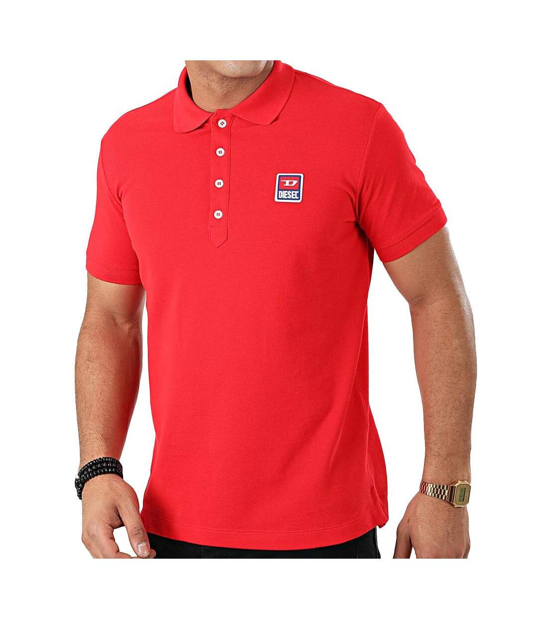 Polo rouge homme diesel t-smith - 3xl-1