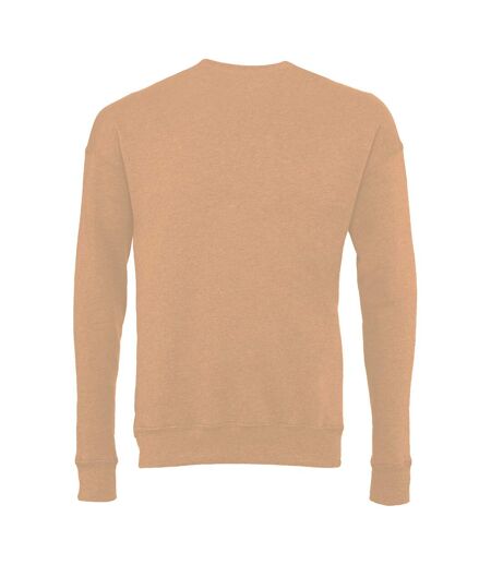 Sweatshirt Unisexe Beige Foncé Chiné Bella + Canvas