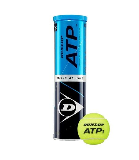 Pack Of 4  Atp Tennis Balls  One Size Yellow Dunlop