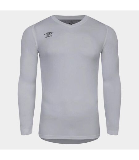 Umbro Mens Long-Sleeved Rugby Base Layer Top (White)
