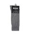Lot De 2  Chaussettes Motif/style Fines Rayures Homme Gris Moyen Boss-3