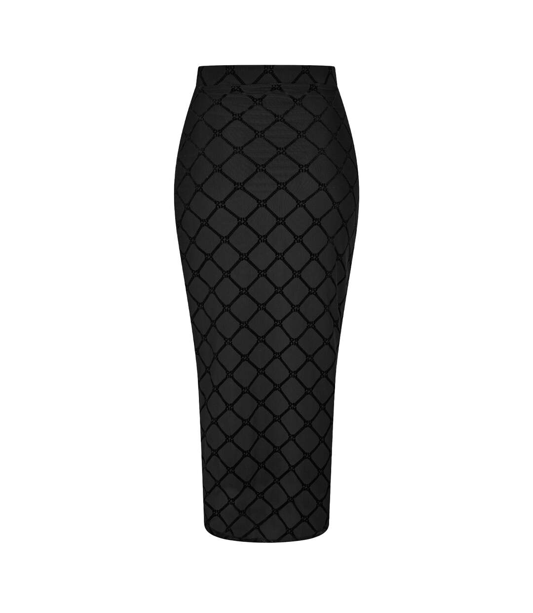 Womens/ladies Geometric Pencil Skirt Black Hugo-3