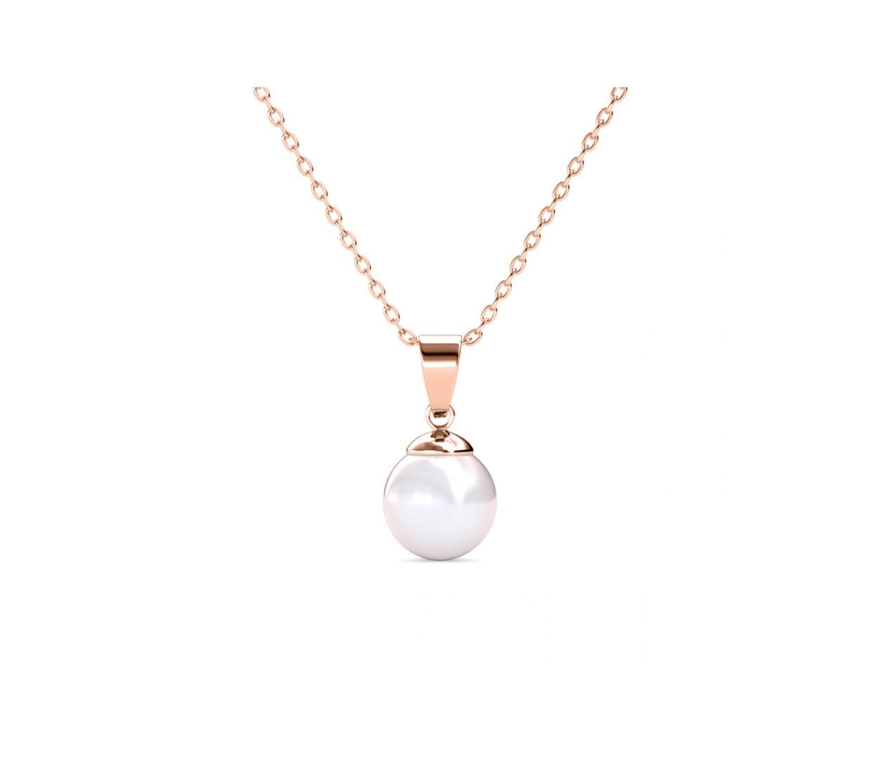 Collier et Pendentif Full Moon Pearl, Perle d’imitation-1