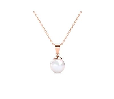 Collier et Pendentif Full Moon Pearl, Perle d’imitation