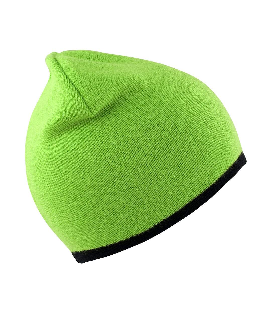 Bonnet adulte vert clair / noir Result