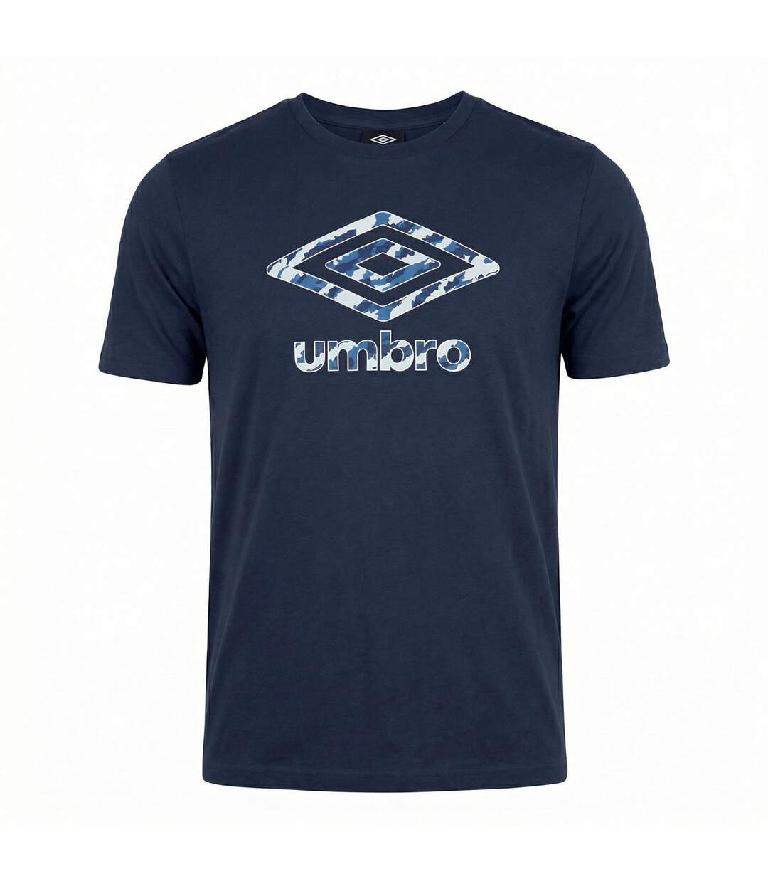 Tee shirt homme col rond en coton 160GSM et logo imprimé camo 957862 Umbro-1