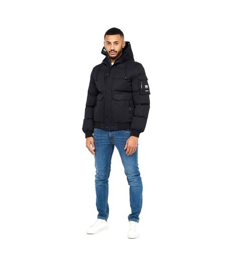 Mens Milwaka Jacket Black Crosshatch