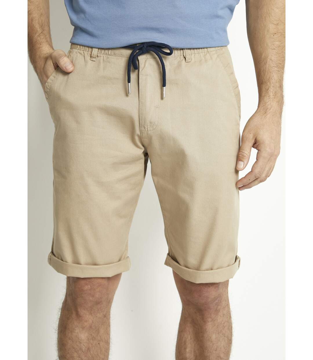 Bermuda coton ceinture élastiquée-1