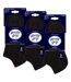 9 Pairs Ladies Diabetic Trainer Socks | Ankle Socks Swollen Feet-2