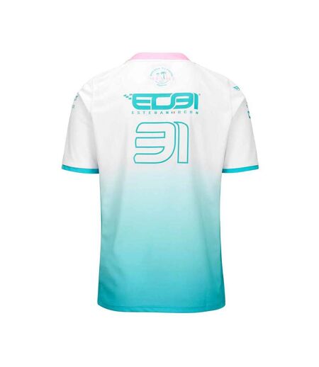 Maillot blanc/rose homme kappa kombat - xxl