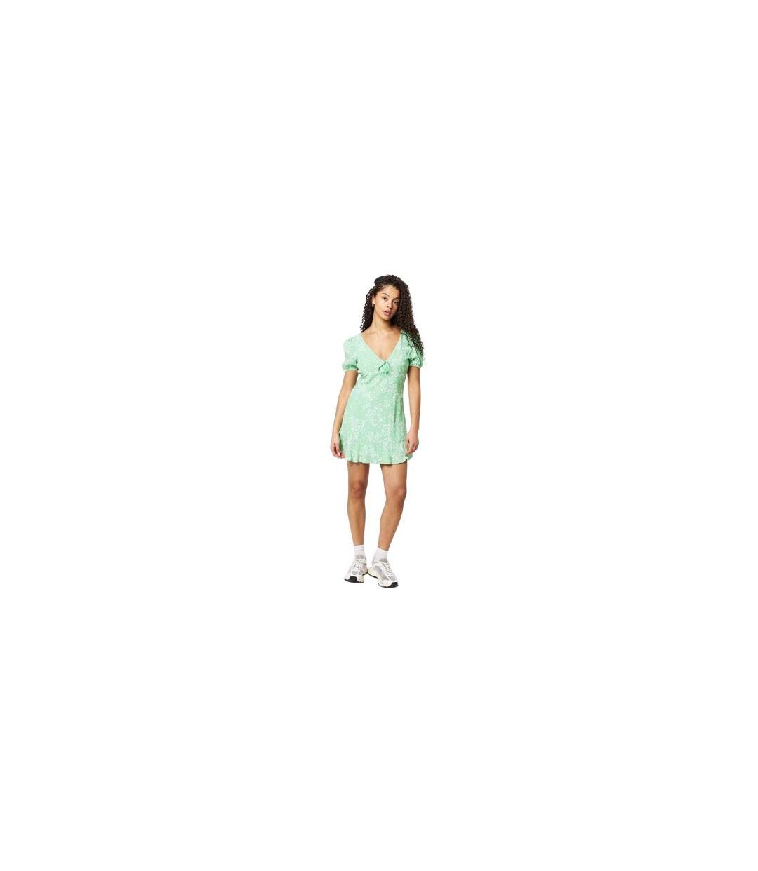 Womens/ladies Ditsy Floral Mini Dress Green Jack Wills-1
