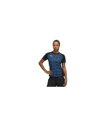 Womens/ladies Training T-shirt Black Blue Puma