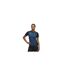 Womens/ladies Training T-shirt Black Blue Puma-1