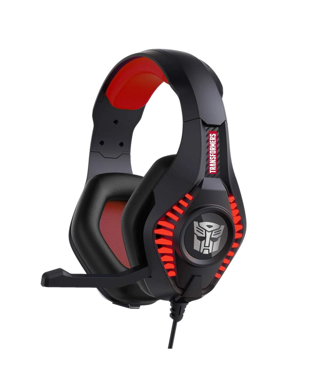 Transformers - Casque de jeu PRO G5 (Noir / Rouge) (Taille unique) - UTOH129-1