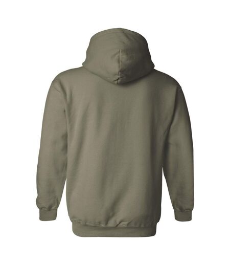 Sweat À Capuche Adulte Vert Kaki Gildan