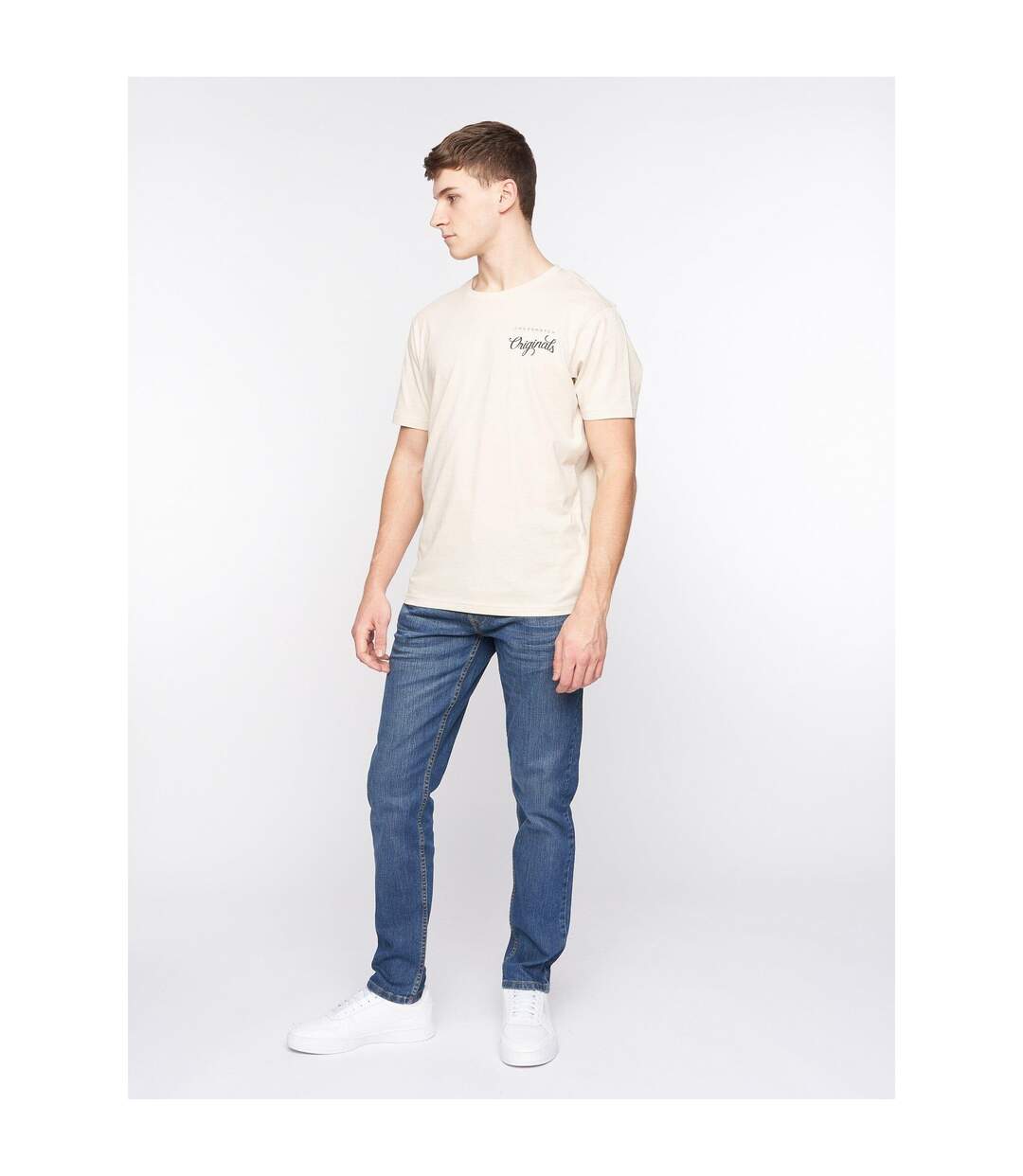 Jean Arles Homme Délavé À La Pierre Ponce Crosshatch-1