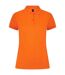 Womens/ladies pique polo shirt bright orange Henbury