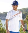 Pack of 3 Men's Sporty T-Shirts - Orange Blue White Atlas For Men