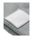 Bonnet Motif/style Pompon Cendre Blanc Beechfield-2